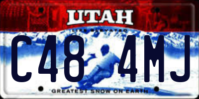 UT license plate C484MJ