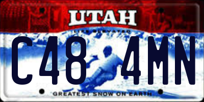 UT license plate C484MN