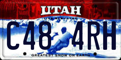 UT license plate C484RH