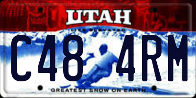 UT license plate C484RM