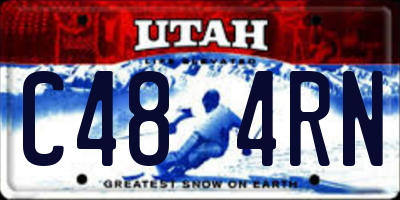 UT license plate C484RN