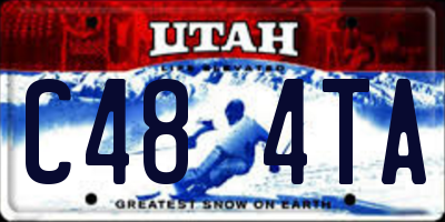 UT license plate C484TA