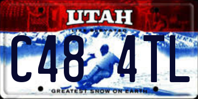 UT license plate C484TL