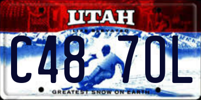 UT license plate C487OL