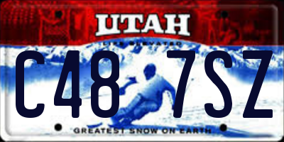UT license plate C487SZ