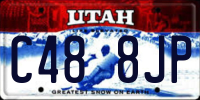 UT license plate C488JP