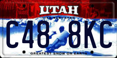 UT license plate C488KC