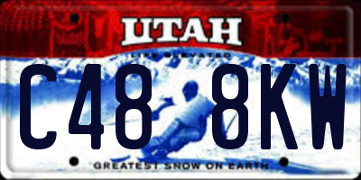 UT license plate C488KW