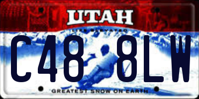UT license plate C488LW