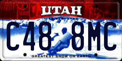 UT license plate C488MC