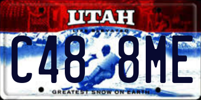 UT license plate C488ME