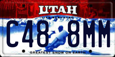 UT license plate C488MM