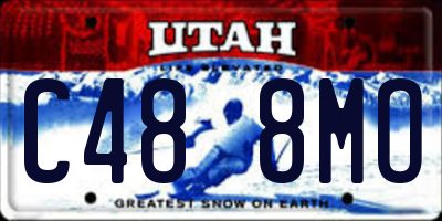 UT license plate C488MO