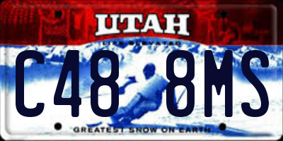 UT license plate C488MS