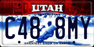 UT license plate C488MY