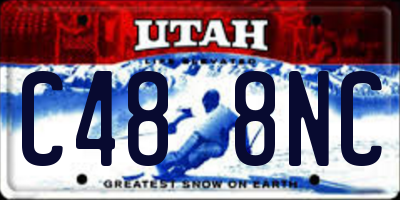 UT license plate C488NC