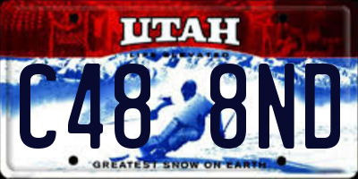 UT license plate C488ND