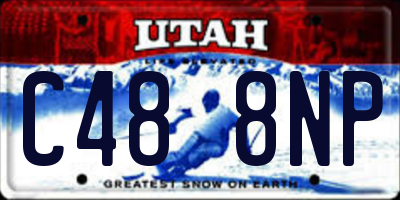 UT license plate C488NP