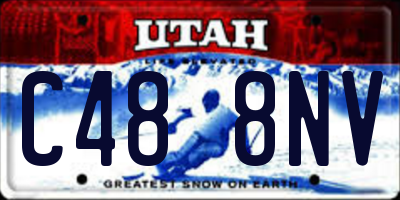 UT license plate C488NV