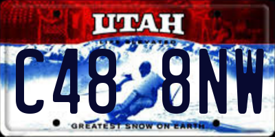 UT license plate C488NW