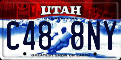 UT license plate C488NY