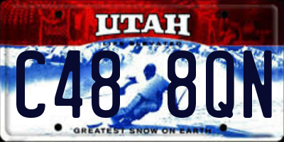 UT license plate C488QN