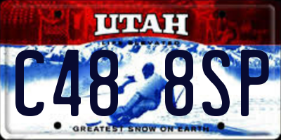 UT license plate C488SP