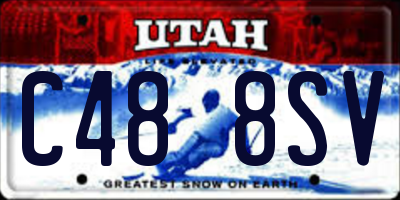 UT license plate C488SV