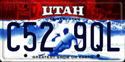 UT license plate C529QL