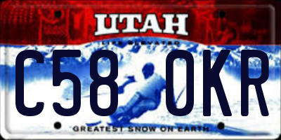 UT license plate C580KR