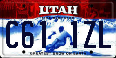 UT license plate C611ZL