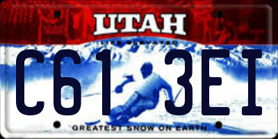 UT license plate C613EI