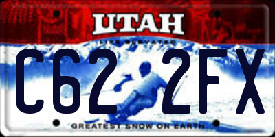UT license plate C622FX