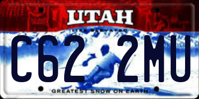 UT license plate C622MU
