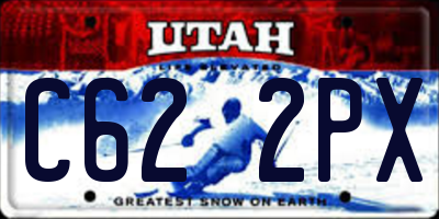 UT license plate C622PX