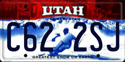 UT license plate C622SJ