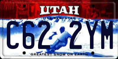 UT license plate C622YM
