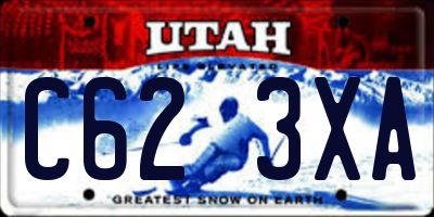 UT license plate C623XA
