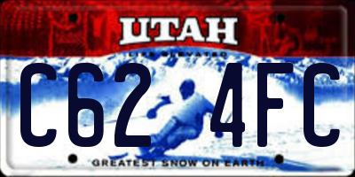 UT license plate C624FC