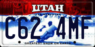 UT license plate C624MF