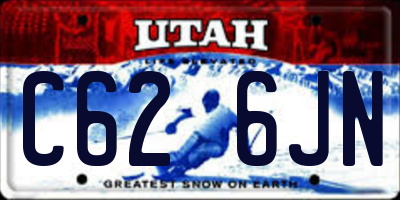 UT license plate C626JN