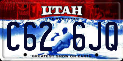 UT license plate C626JQ