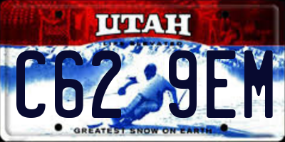 UT license plate C629EM