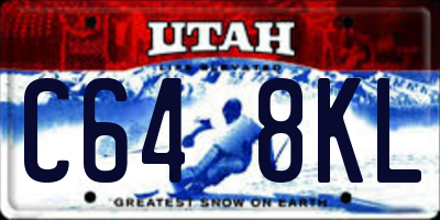 UT license plate C648KL
