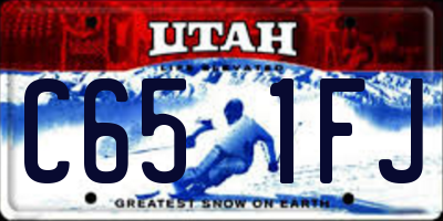 UT license plate C651FJ