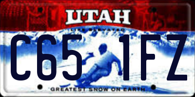 UT license plate C651FZ