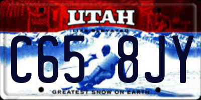 UT license plate C658JY