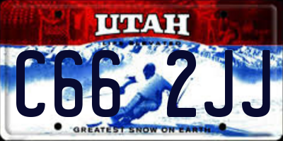 UT license plate C662JJ