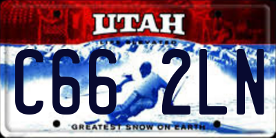 UT license plate C662LN