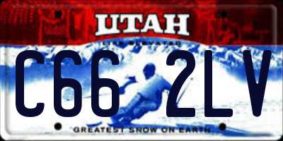 UT license plate C662LV